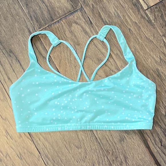 lululemon athletica Other - Size 6 Lululemon Dot Fresh Teal Free To Be Bra